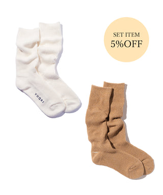 〈SET ITEM〉crispy warm /  white & beige
