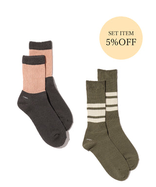 【予約商品】〈SET ITEM〉walky olive & puffy panel grey