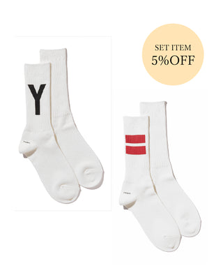 〈SET ITEM〉Paint Y white/black & Paint Line red