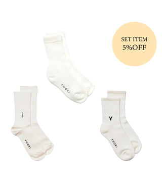 〈MENS SET ITEM〉white socks set