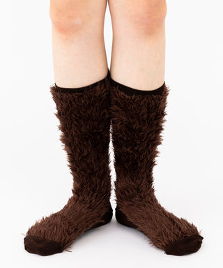 〈SET ITEM〉faux fur brown & navy